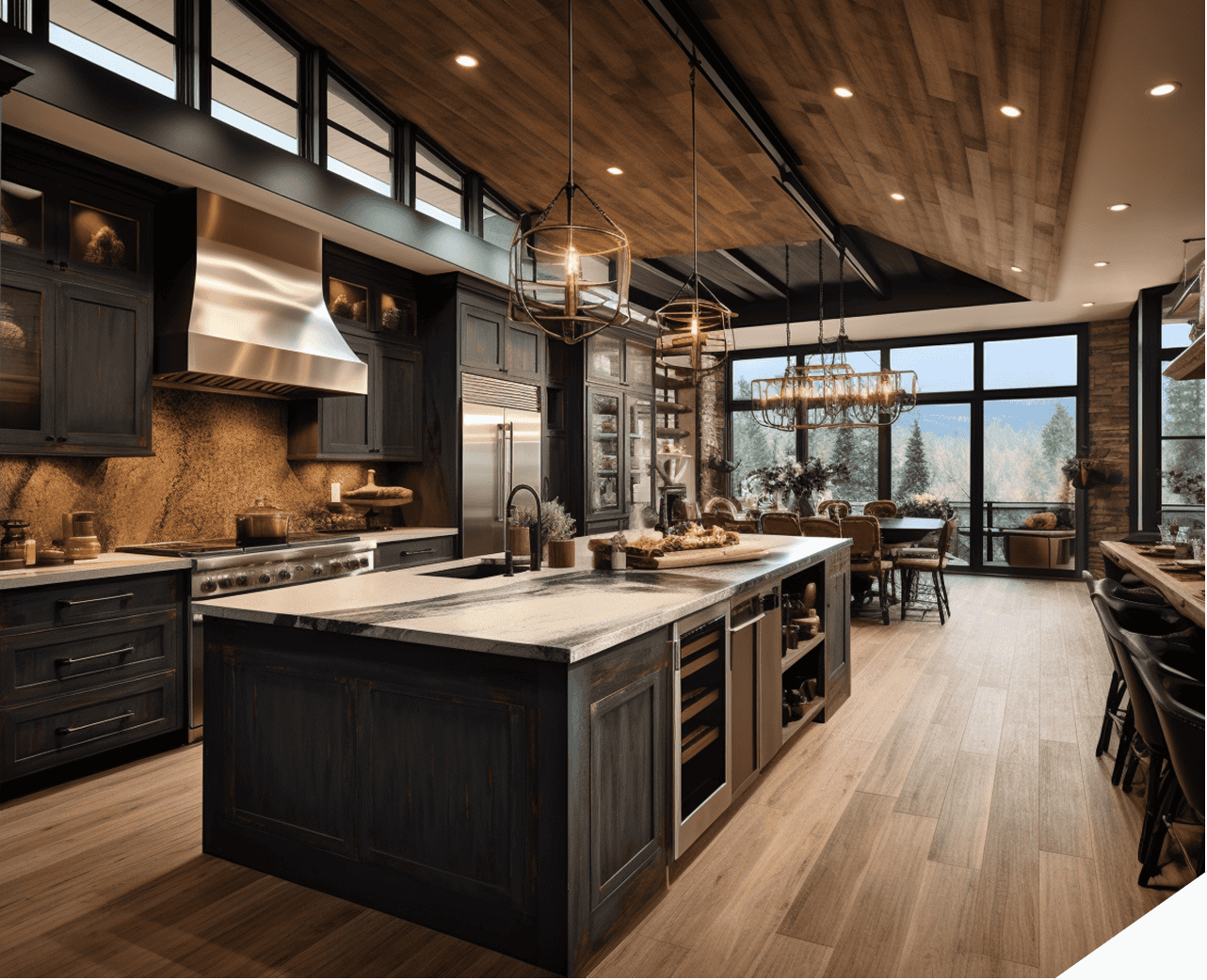 A modern-looking kitchen.