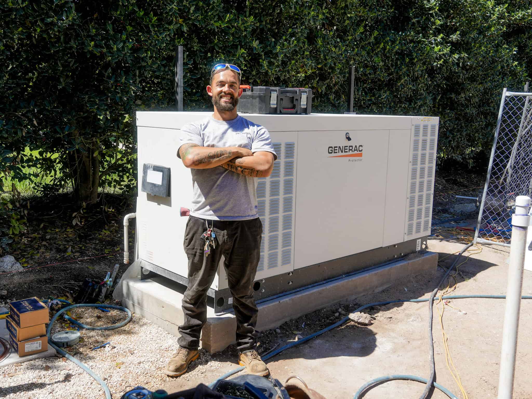 Certified SPAN panel installer upgrading a home's electrical panel.