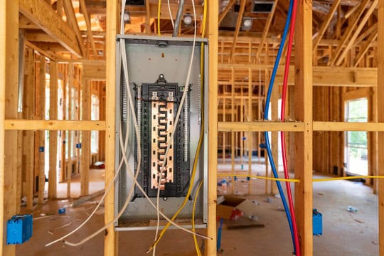 wiring in a new build home